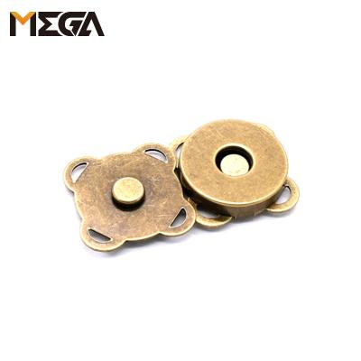 China Viable Wholesale Bag Accessories Brass Hidden Strong Metal For Clothing Snap Button Leather Bag Buttons Magnetic Button for sale