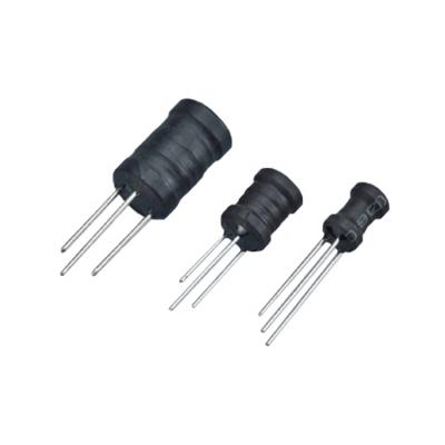 China Stable Radial Miniature Drum Core Inductor Radial Magnet Core 3 Pins Ringer Ferrite Inductor For Car for sale