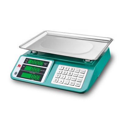 China Smart Electronic LED / LCD Price Computing Electronic Scale 33*23.5cm for sale