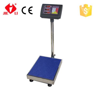 China Yongkang Jieli tcs 100kg platform scales with stainless iron pan 30*40cm for sale