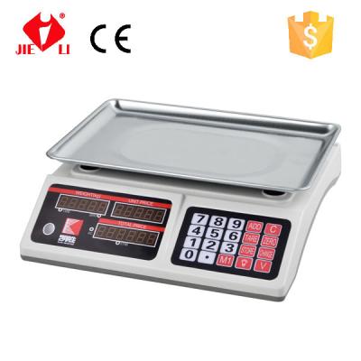 China Price Scale Type JIELI ACS Series 33.5*24.5cm 4V Rechargeable Battery Digital Scale 30kg for sale