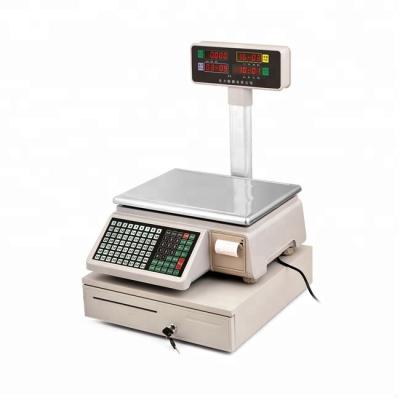 China Commercial USB Digital Price Scale With Printer 37*28cm for sale