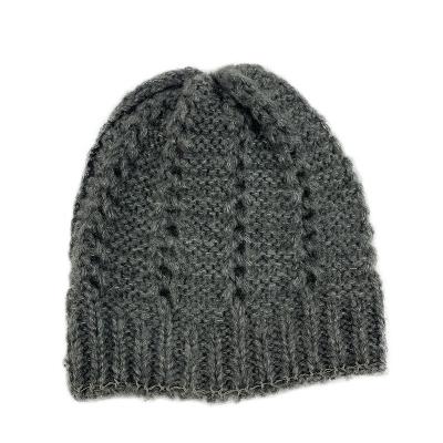 China JOINT Fashion Twist Knitted Hats Winter Crochet Custom Women Knitting Beanie Hat for sale