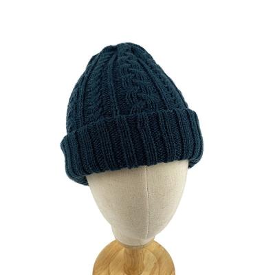 China COMMON unisex winter cashmere thick warm soft beanies with cable knit beanie for women and men for sale