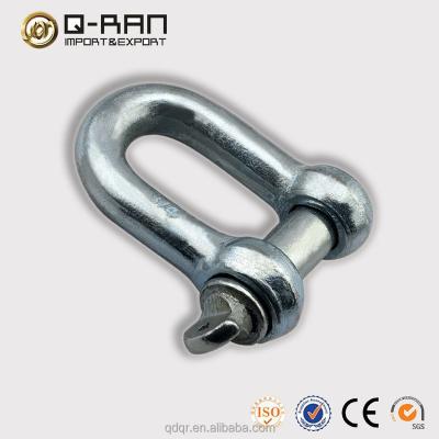 China Iron Lifting Shackle European D Shackle Small Rigging Shackle for sale