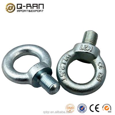 China C15 Wholesale Customized DIN 580 Galvanized Eye Bolts Quality Assurance for sale