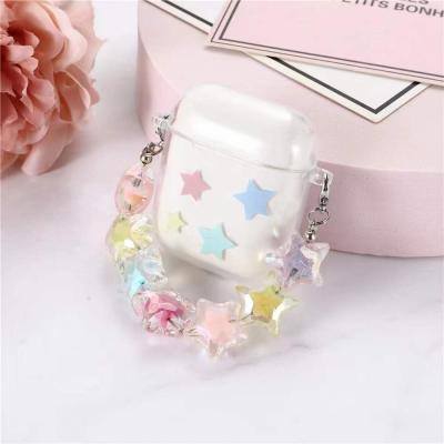 China Cheap Cute Anti-drop cartoon transparent case for airpods 2/3 luxury case with bracelet caear for sale