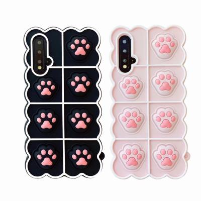 China Anti-drop For Samsung Phone Cases Simons Cat Claw Silicone Press Phone Case For Samsung Note 10 Mobile Back Covers for sale