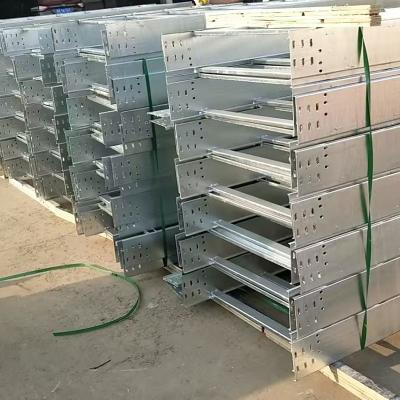 China Galvanized Ladder Type Cable Tray  Low Maintenance And Wall Mounted Installation Method for sale