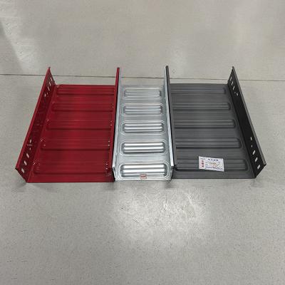 China Rectangular High Hardness Sheet Metal Cable Tray For Heavy Duty Cable Management Height 50mm 300mm for sale