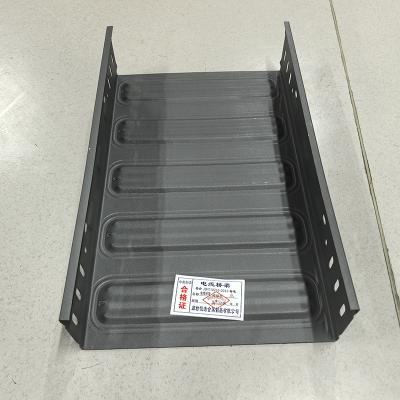 China Energy Saving Solid Bottom Cable Tray 50mm - 300mm Corrosion Resistance for sale