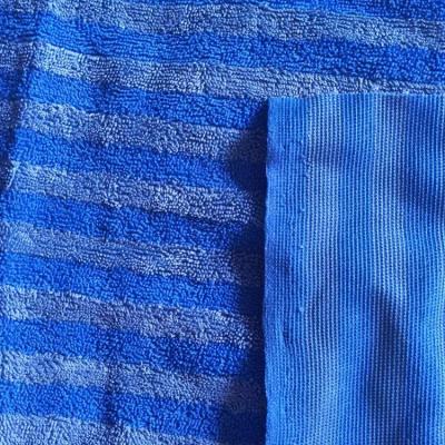 China Anti-static Microfiber Width 160cm Warp Eight Blue Twisted Grid Eight Knitting Cleaning Cloth for sale