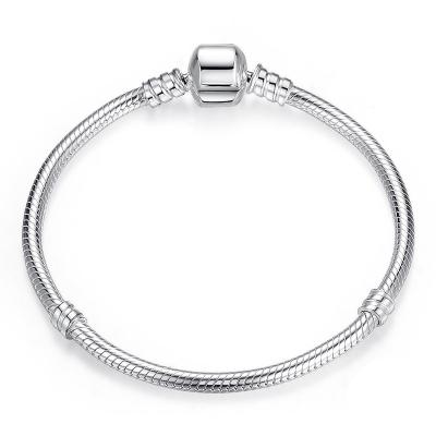 China New and Unique Classic Pure Silver Bracelets For Women Diy Beads For Jewelry Making Snake Chain Bracelet Charms for sale