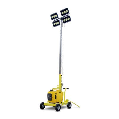 China ROAD outdoor portable mobile light tower with diesel or gasoline generator sits for sale