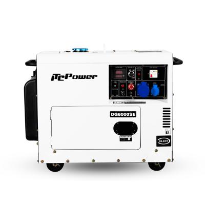 China 5kva 5.5kw silent diesel generator portable generator set with 13L diesel for sale