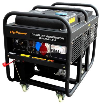 China 10Kw/12.5kva/20hp GG12000LE-3 (60Hz) Three Phase Gasoline Electric Generator GG12000LE-3 (60hz) for sale