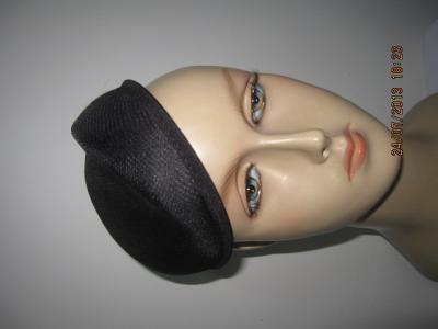 Chine Petite base de dames Sinamay de mode noire pour Fascinators avec le raidissement fort pour la partie à vendre