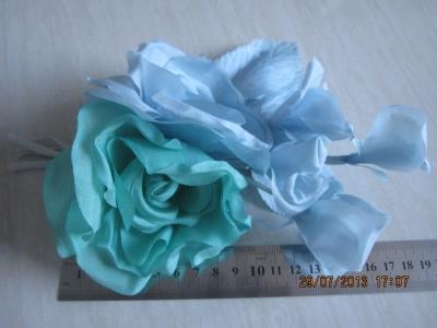 China Blauwgroene van de de Ambachtzijde van het Hoofddekselshuwelijk de Bloemhoofden voor Hoed/Fascinator/Zak Te koop