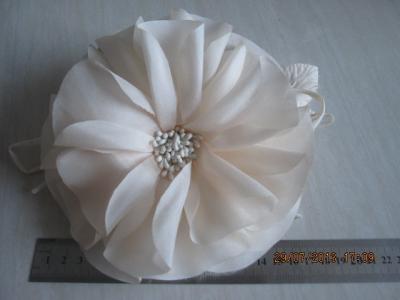 China White Wedding Party Silk Flower Headpieces For Lady Girl , Fashion Handmade for sale