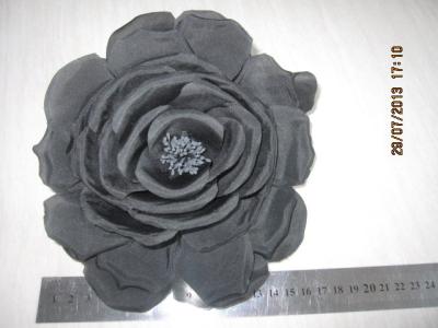 China Fashion Gray 100% Real Silk Flower Headpieces For Graduation , New Year for sale