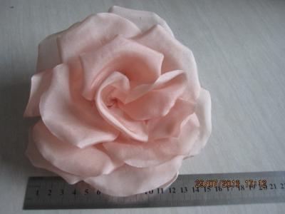 China Beautiful Elegant Artificial Pink Silk Flower Headpieces Carnival , Christmas for sale