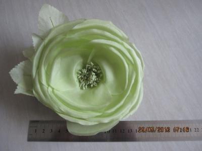 China La flor de seda real verde modificada para requisitos particulares va a los ramos, casco de la novia en venta