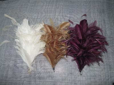 China Flor blanca linda Fascinator de la pluma del pavo real para el sombrero de la moda, flores nupciales del pelo en venta