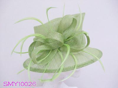 China Women Sinamay Ladies Small Brim Hats , fancy church hats for sale