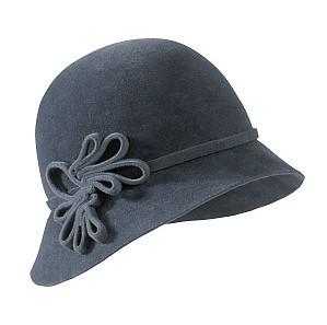 China Fashion Custom Cloche Shape Wool Felt Hats With Felt Braid Knot For Women In Normal Day for sale