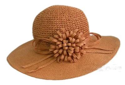 Cina Cappelli di Fedora della carta del modo delle signore nella forma floscia con il fiore della treccia in vendita