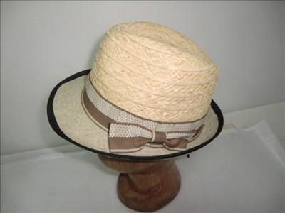 Cina Cappelli con la banda del nastro, cappelli della treccia di carta di modo 100% di Elegent di paglia delle donne di forma di Fedora in vendita