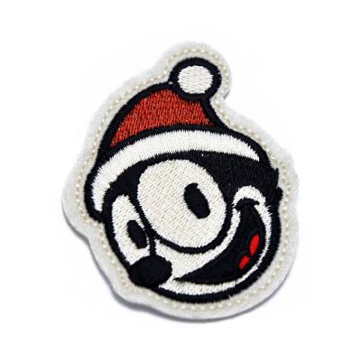 China Viable Custom Flat Felt Chenille Applique Embroidery Apparel Patches for sale