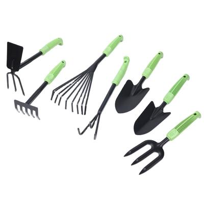 China Use For New Garden 7pcs Design Good Quality Reasonable Price Attractive Plastic Handle Garden Tool Kit for sale