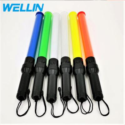 China Wholesale High Quality PVC Pipe Police Traffic Control Baton Cutoff With Led Or Rechargeable Battery for sale