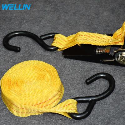 China Package OEM Coiled High Quality Custom Colored Retractable Elastic Rope Rachet Tie Down Strap for sale