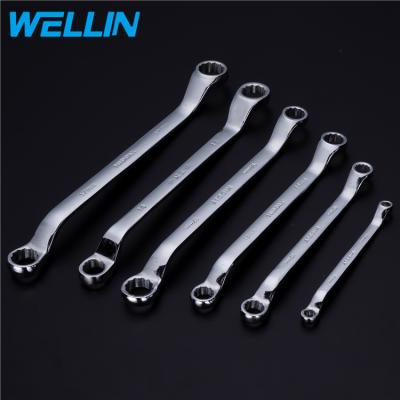 China Strong Durability Hot Sales Power Matt Chrome Plated Double Ring Super Key Wrench for sale