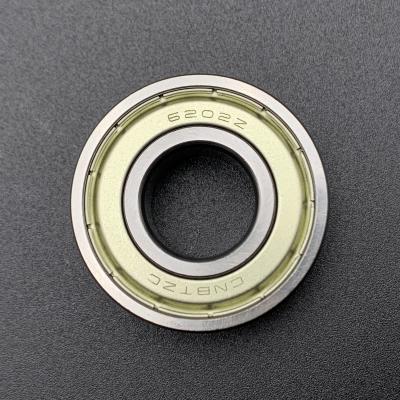 China 6202-2Z Single Row Deep Groove Bearing 15x35x11mm With Seals / Shields for sale