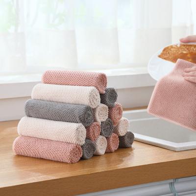 China Factory Direct Sale Kitchen Dish Towel Cantler Jacquard Big Pearl Corn Towel Viable Core Towel Home Cleaning Cloth for sale