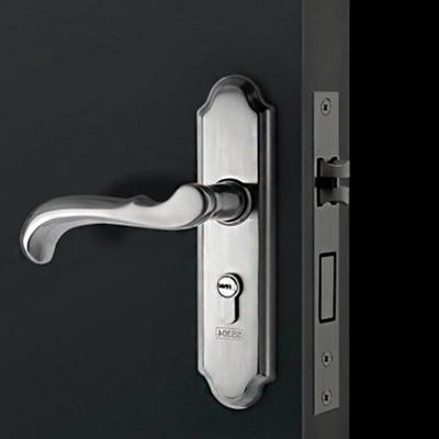 China Durable High Security HS Best Selling Solid Stainless Steel Handle Door Lock Fixed Price Home for sale