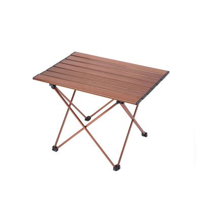 China 2022 modern ultralight folding camping folding table aluminum alloy roll up folding table customized wholesale table for sale