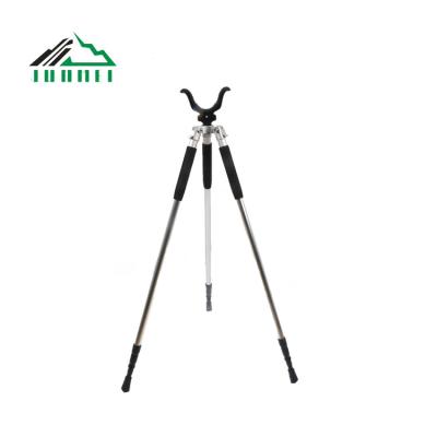 China Outdoor Adjustable Retractable Hunting Equipment Backcountry Shooting Stick Tripod Strong Retractable Pole for sale