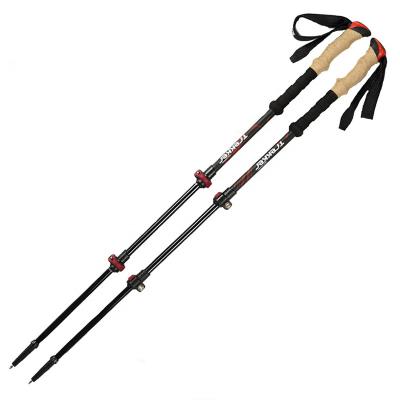 China Wholesale 3 Section EVA Factory Telescopic Ultra-Strong Trekking Poles for sale