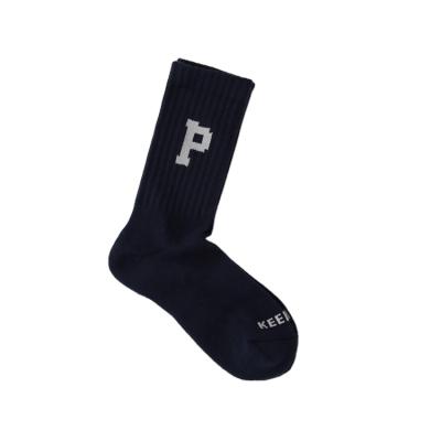 China High Quality Women Viable Logo Custom Socks Sport For Unisex Letter Jacquard Winter Tube for sale