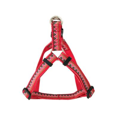 China Wholesale Custom High Quality Pet Triangle Print Padded Large Dog Strap Harness for sale