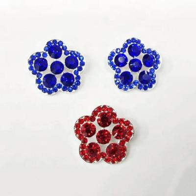 China Pointback's new style round flat pearl garments bead and rhinestone buttons for sale