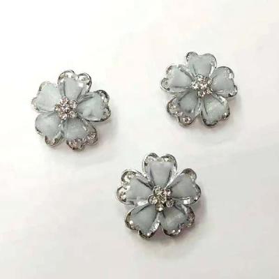 China Hot Sale Pointback Crystal Rhinestone Wedding Flower Premium Shiny Bridal Embellishment for sale