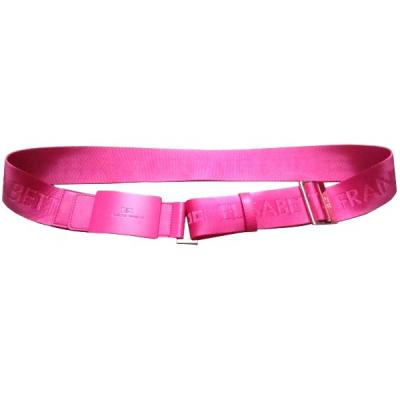 China Steel Goods Fuchsia Nylon Waist Belt for Lady Dress for sale