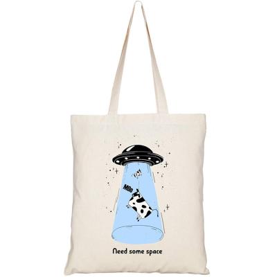 China Eco-Friendly Custom Logo Printed Recyclable Organic Cotton Canvas Shopping Tote Bags for sale