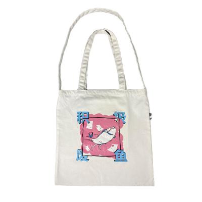 China Wholesale Printed Cotton Latest Large Organic Canvas Tote Hand Shopping Cotton Bag Eco - Friendly for sale