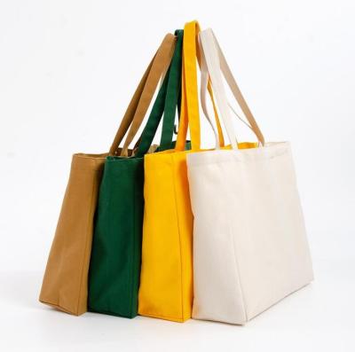 China Hot Selling Handled Canvas Tote Cotton Bag Custom Logo for sale